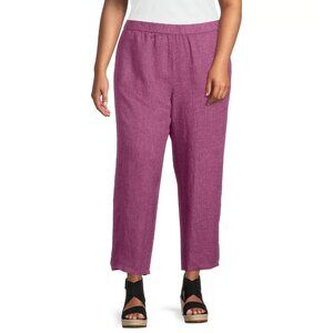 Eileen Fisher Women's Plum ankle pants